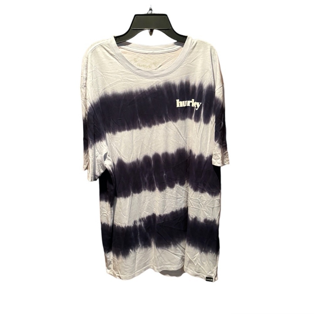 Hurley Men's Everyday Washed Tie Dye Tee in Blue & White XL